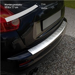 Rear bumper trim for Nissan Juke I (F15) PRE-FL 2010-2014 | Silver Stainles
