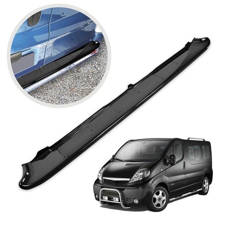 Rear bumper trim for Opel Vivaro A (X83) 2001-2014 | Black ABS