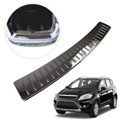 Rear bumper trim for Ford Kuga I (C394 | DM2) 2008-2012 Black chrome Stainl