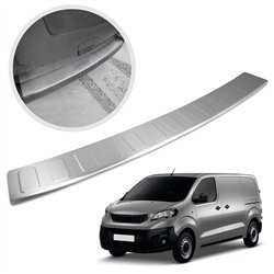 Rear bumper trim for Peugeot Expert III (V) 2016- | Silver Stainless steel