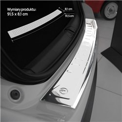 Rear bumper trim for Fiat 500X I (334) 2015- | Chrome Stainless steel