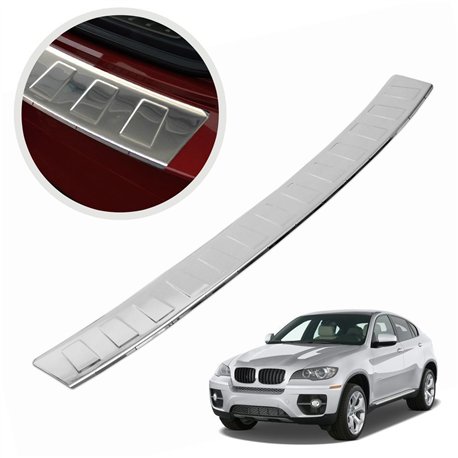 Rear bumper trim for BMW X6 Coupe (E71) 2008-2014 | Chrome Stainless steel