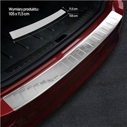 Rear bumper trim for BMW X6 Coupe (E71) 2008-2014 | Chrome Stainless steel