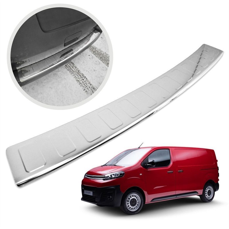 Rear bumper trim for Citroen Jumpy III (V) 2016- | Chrome Stainless steel