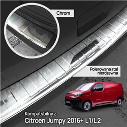 Listwa tylnego zderzaka do Citroen Jumpy III 2016- | Stal nierdze
