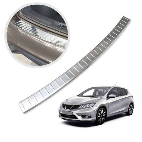 Rear bumper trim for Nissan Pulsar Hatchback IX (C13) 5D 2014-2018 | Chrome