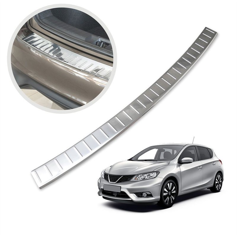 Rear bumper trim for Nissan Pulsar Hatchback IX (C13) 5D 2014-2018 | Chrome