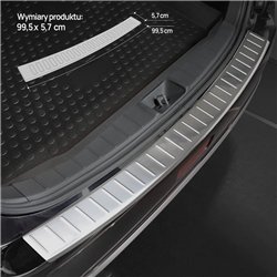 Rear bumper trim for Nissan Pulsar Hatchback IX (C13) 5D 2014-2018 | Chrome