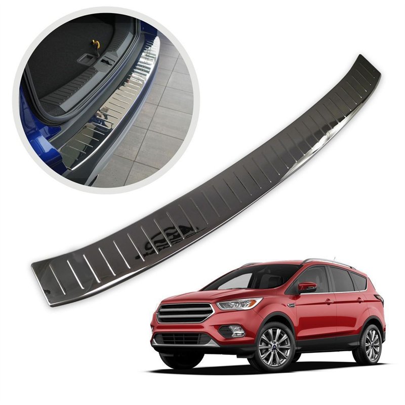 Rear bumper trim for Ford Kuga II (C520 | DM2) 2013-2019 Black chrome Stain