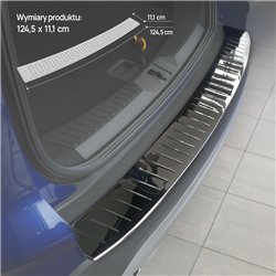 Rear bumper trim for Ford Kuga II (C520 | DM2) 2013-2019 Black chrome Stain