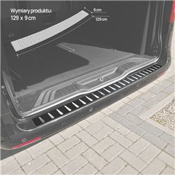 Rear bumper trim for Mercedes Vito (W447) 2014- | Black Stainless steel