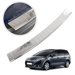 Rear bumper trim for Peugeot 5008 I (T8) 2009-2017 | Chrome Stainless steel