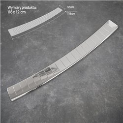 Rear bumper trim for Peugeot 5008 I (T8) 2009-2017 | Chrome Stainless steel