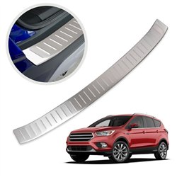 Rear bumper trim for Ford Kuga II (C520 | DM2) 2013-2019 Silver Stainless s