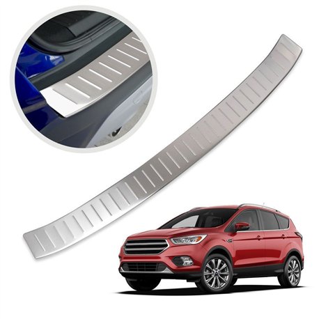 Rear bumper trim for Ford Kuga II (C520 | DM2) 2013-2019 Silver Stainless s