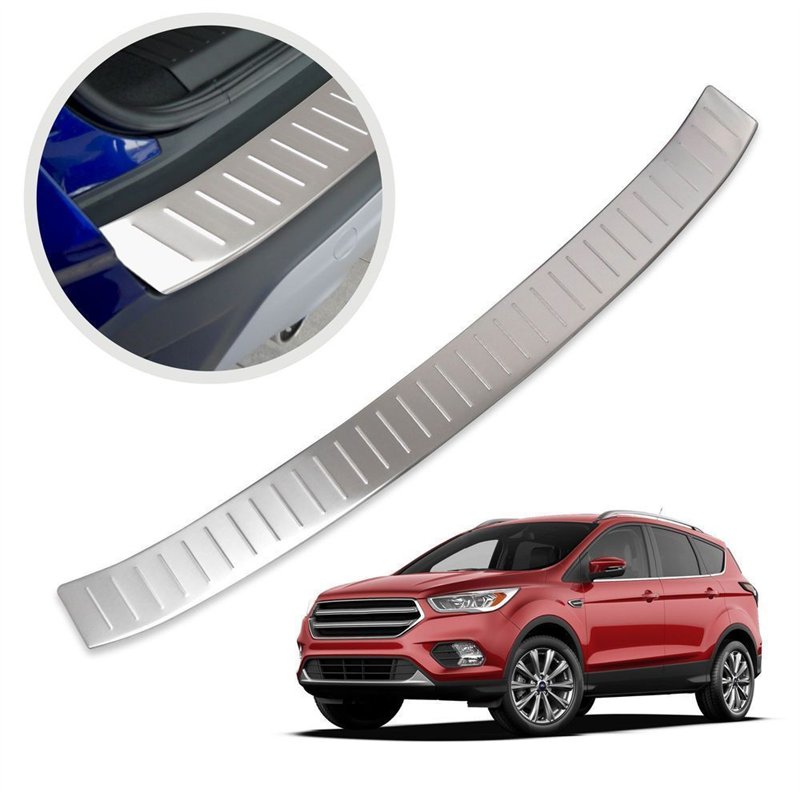Rear bumper trim for Ford Kuga II (C520 | DM2) 2013-2019 Silver Stainless s