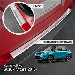 Rear bumper trim for Suzuki Vitara IV (LY) 2015- | Chrome Stainless steel
