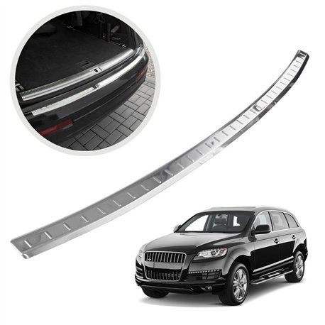 Rear bumper trim for Audi Q7 I (4L) 2005-2015 | Chrome Stainless steel