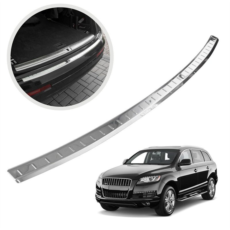 Rear bumper trim for Audi Q7 I (4L) 2005-2015 | Chrome Stainless steel