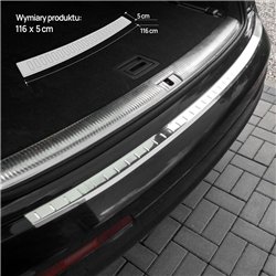 Rear bumper trim for Audi Q7 I (4L) 2005-2015 | Chrome Stainless steel