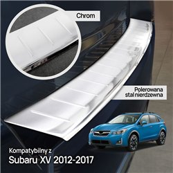 Rear bumper trim for Subaru XV I (GP | G4) 2012-2017 Chrome Stainless steel