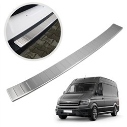 Rear bumper trim for MAN TGE I (2N | SY) 2017- Silver Stainless steel