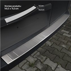 Rear bumper trim for MAN TGE I (2N | SY) 2017- Silver Stainless steel