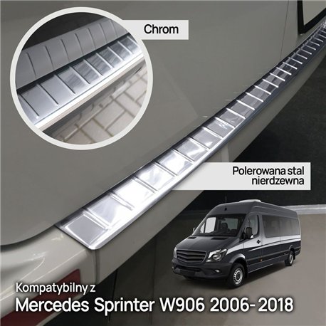 Kit 4 Pezzi Di Copertura Griglia Anteriore Cromata Per Mercedes Sprinter W906 (2006-2014) – Acciaio Inox, Facile Da Montare