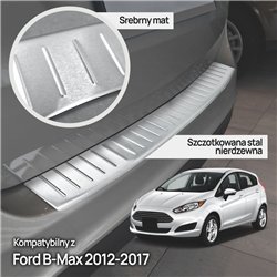 Rear bumper trim for Ford B-Max I (JK8) 2012-2017 | Silver Stainless steel