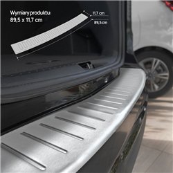 Rear bumper trim for Ford B-Max I (JK8) 2012-2017 | Silver Stainless steel