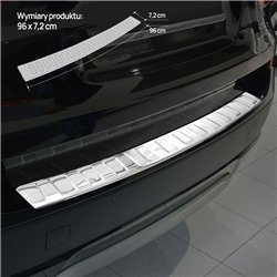 Rear bumper trim for BMW X3 (F25) 2010-2017 | Chrome Stainless steel