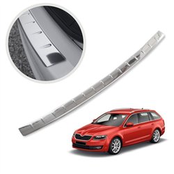 Rear bumper trim for Skoda Octavia Station Wagon II (1Z) FL 2009-2013 | Chr