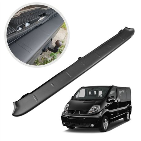 Rear bumper trim for Renault Trafic II (FL/JL) 2001-2014 | Black ABS
