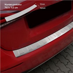 Rear bumper trim for Mercedes A-Class Hatchback (W177) 5D 2018- | Silver St