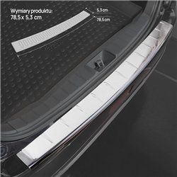 Rear bumper trim for Nissan Micra Hatchback V (K14) 5D 2017-2023 | Chrome S