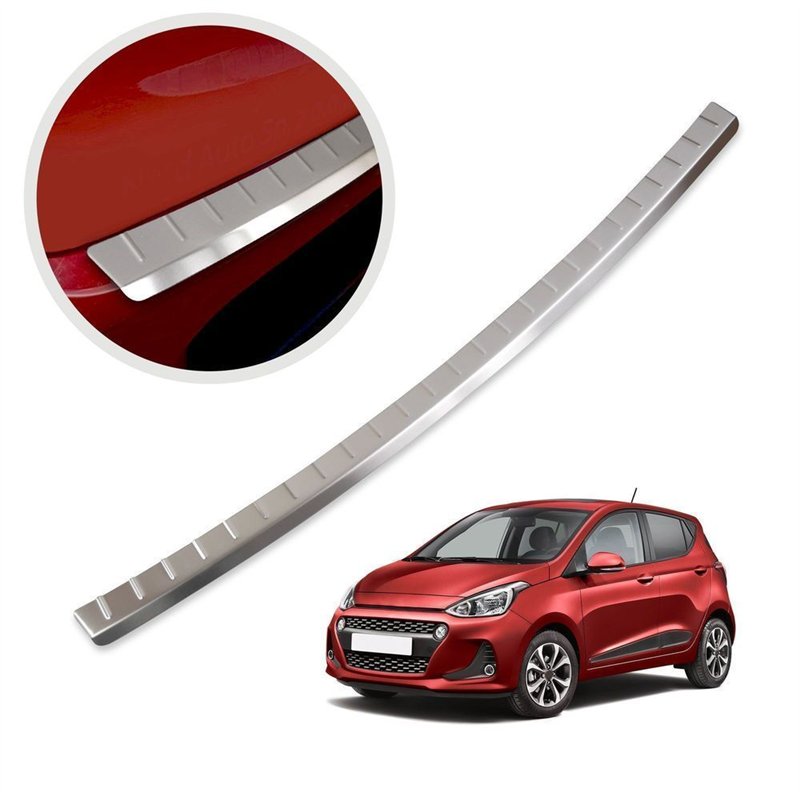 Rear bumper trim for Hyundai i10 Hatchback II (IA) 5D FL 2017-2019 | Silver