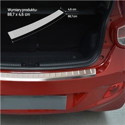 Rear bumper trim for Hyundai i10 Hatchback II (IA) 5D FL 2017-2019 | Silver