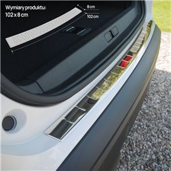 Rear bumper trim for Citroen C5 Aircross I 2017- | Chrome Stainless steel