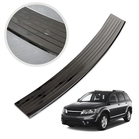 Rear bumper trim for Fiat Freemont I (JC | JC49) 2011-2016 Black chrome Sta