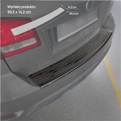 Rear bumper trim for Fiat Freemont I (JC | JC49) 2011-2016 Black chrome Sta