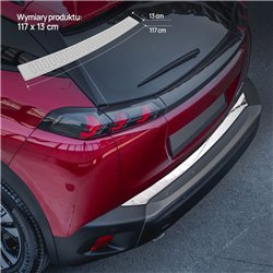 Rear bumper trim for Peugeot 2008 II (P24 | U) 2020- Chrome Stainless steel