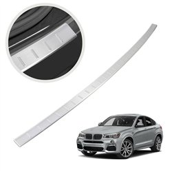 Rear bumper trim for BMW X4 (F26) 2014-2018 | Silver Stainless steel