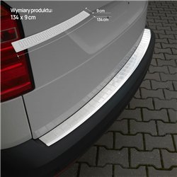 Rear bumper trim for Volkswagen VW Caddy IV (SA | DU) 2015-2020 Chrome Stai