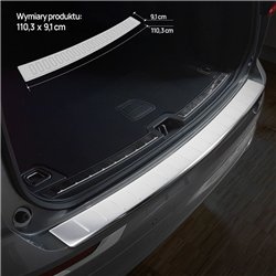 Rear bumper trim for Volvo XC60 II (V426 | U) 2017- Chrome Stainless steel