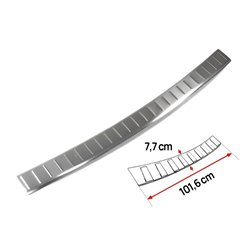 Rear bumper trim for Nissan Juke I (F15) FL 2014-2019 | Silver Stainless st