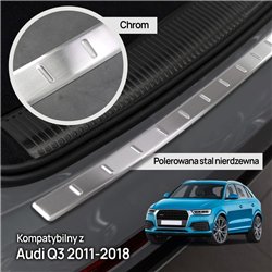 Listwa tylnego zderzaka do Audi Q3 I 2011-2018 | Stal nierdzew