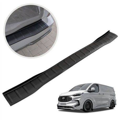 Rear bumper trim for Ford Transit Custom II (V710) 2023- | Black ABS