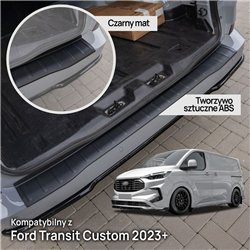 Rear bumper trim for Ford Transit Custom II (V710) 2023- | Black ABS