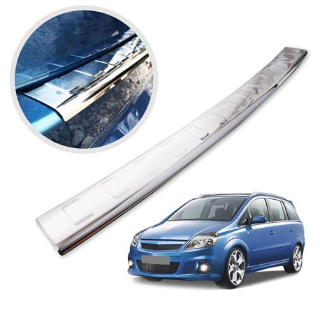 Rear bumper trim for Opel Zafira B (A05 | H) 2005-2014 Chrome Stainless ste