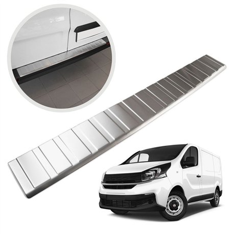 Rear bumper trim for Fiat Talento II (296 | X82) 2016-2021 Silver Stainless